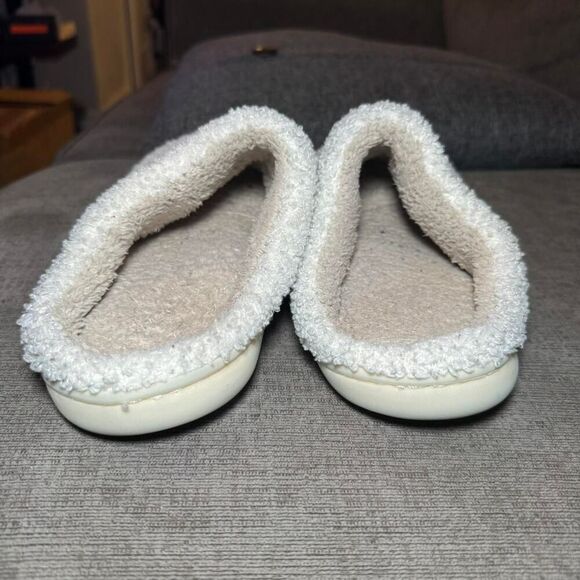 Taylor Swift themed “Meet me at Midnight” Women's White Enroidered slippers - Picture 6 of 8